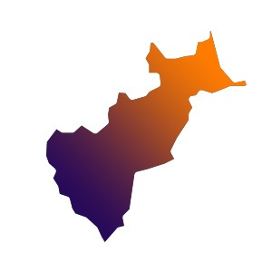 Estado de Querétaro color naranja Solarfy por la irradiacion que recibe
